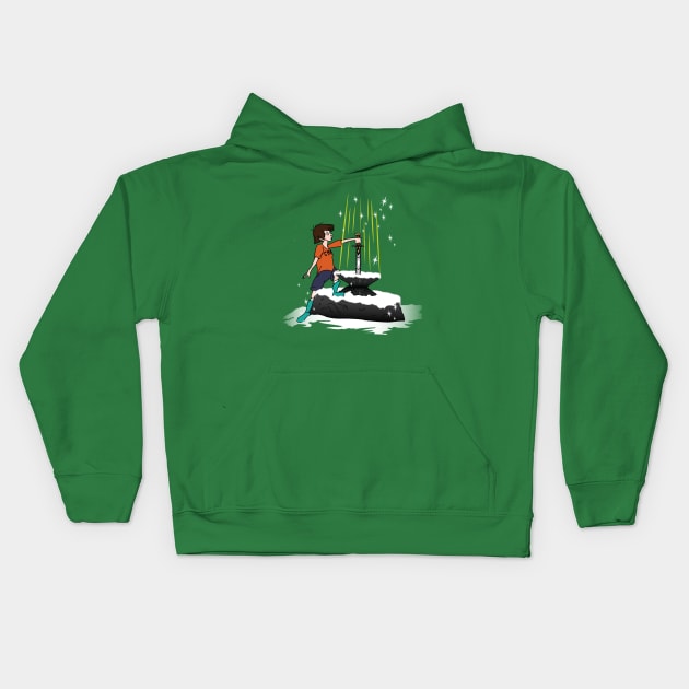 Percy and the Sword Kids Hoodie by GarBear Designs